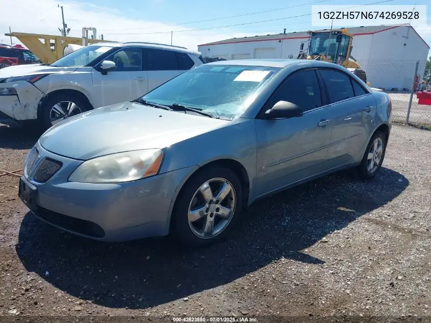 2007 Pontiac G6 Gt VIN: 1G2ZH57N674269528 Lot: 42623880