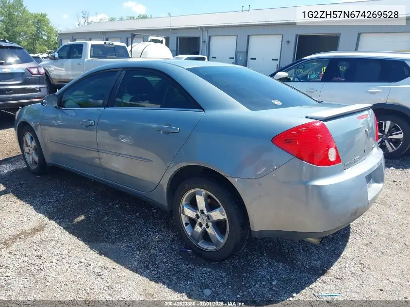 2007 Pontiac G6 Gt VIN: 1G2ZH57N674269528 Lot: 42623880