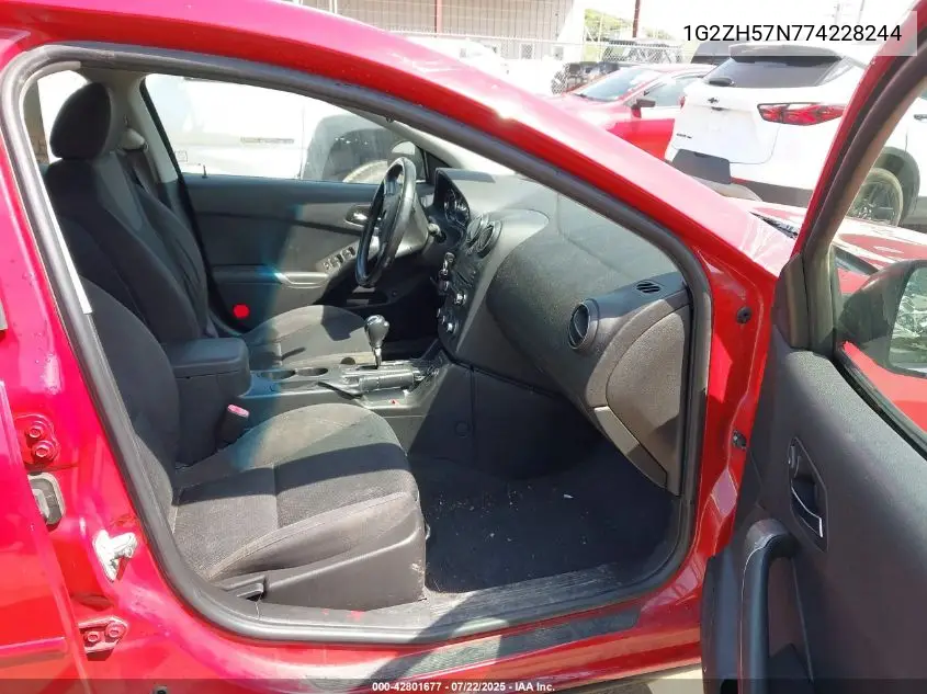 2007 Pontiac G6 Gt VIN: 1G2ZH57N774228244 Lot: 42801677