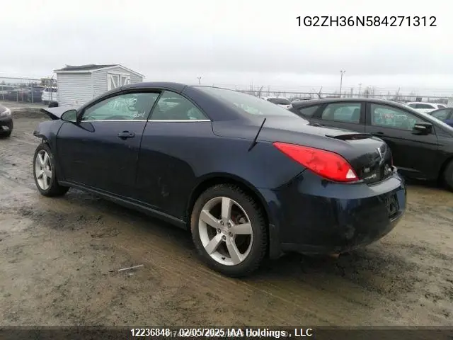 2008 Pontiac G6 VIN: 1G2ZH36N584271312 Lot: 12236848
