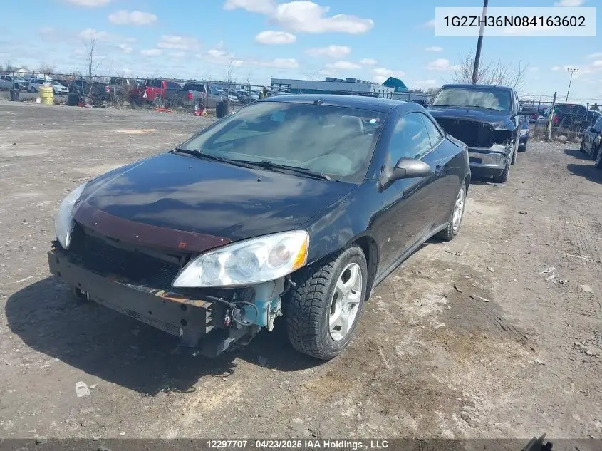 2008 Pontiac G6 Gt VIN: 1G2ZH36N084163602 Lot: 12297707