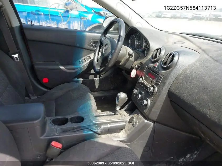 2008 Pontiac G6 Se VIN: 1G2ZG57N584113713 Lot: 30062909
