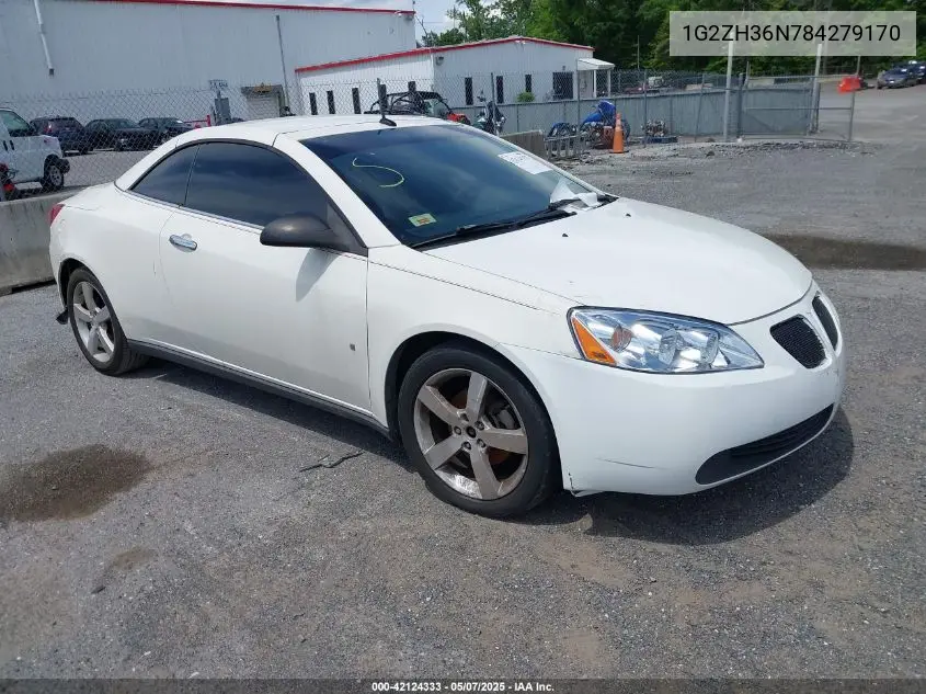 2008 Pontiac G6 Gt VIN: 1G2ZH36N784279170 Lot: 42124333