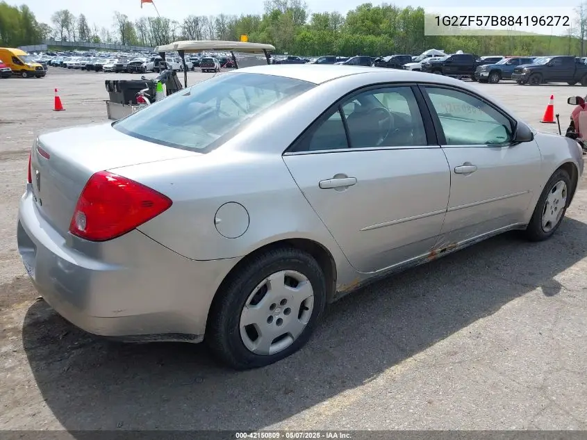 2008 Pontiac G6 Value Leader VIN: 1G2ZF57B884196272 Lot: 42150809