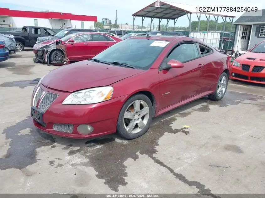 2008 Pontiac G6 Gxp VIN: 1G2ZM177884254049 Lot: 42193619