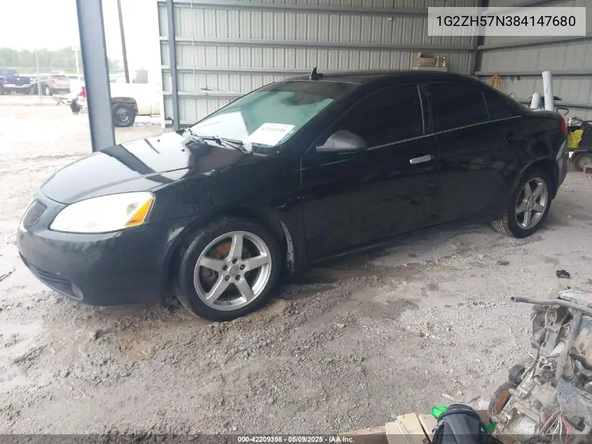 2008 Pontiac G6 Gt VIN: 1G2ZH57N384147680 Lot: 42209358