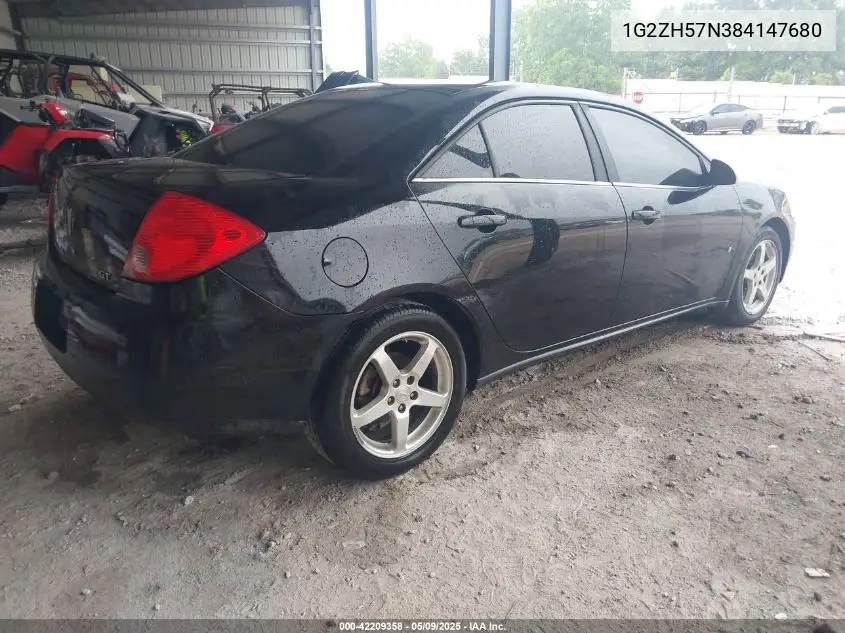 2008 Pontiac G6 Gt VIN: 1G2ZH57N384147680 Lot: 42209358