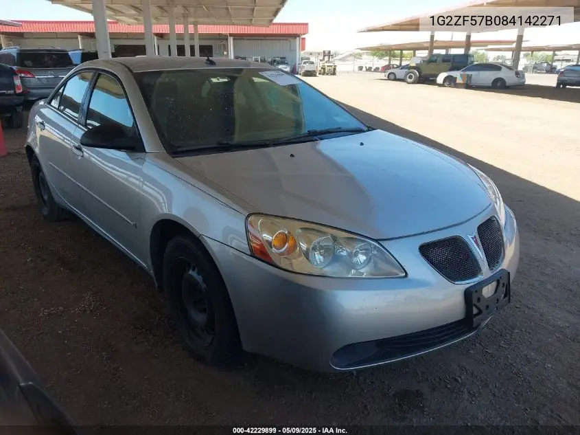 2008 Pontiac G6 Value Leader VIN: 1G2ZF57B084142271 Lot: 42229899
