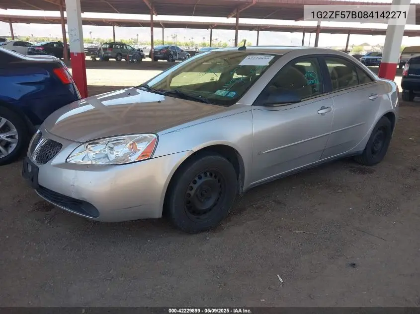2008 Pontiac G6 Value Leader VIN: 1G2ZF57B084142271 Lot: 42229899