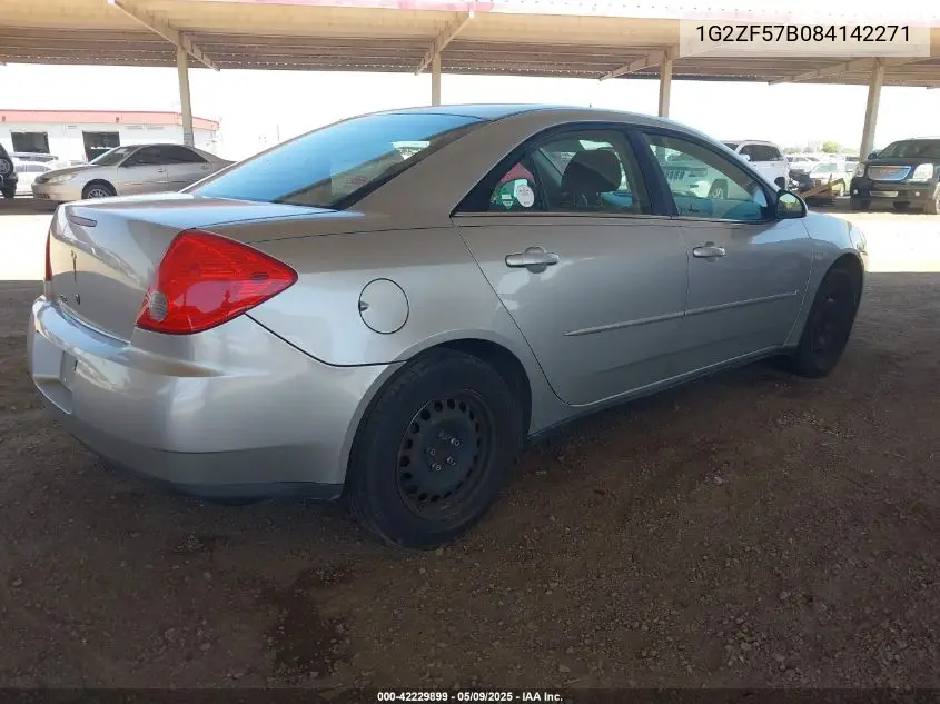 2008 Pontiac G6 Value Leader VIN: 1G2ZF57B084142271 Lot: 42229899