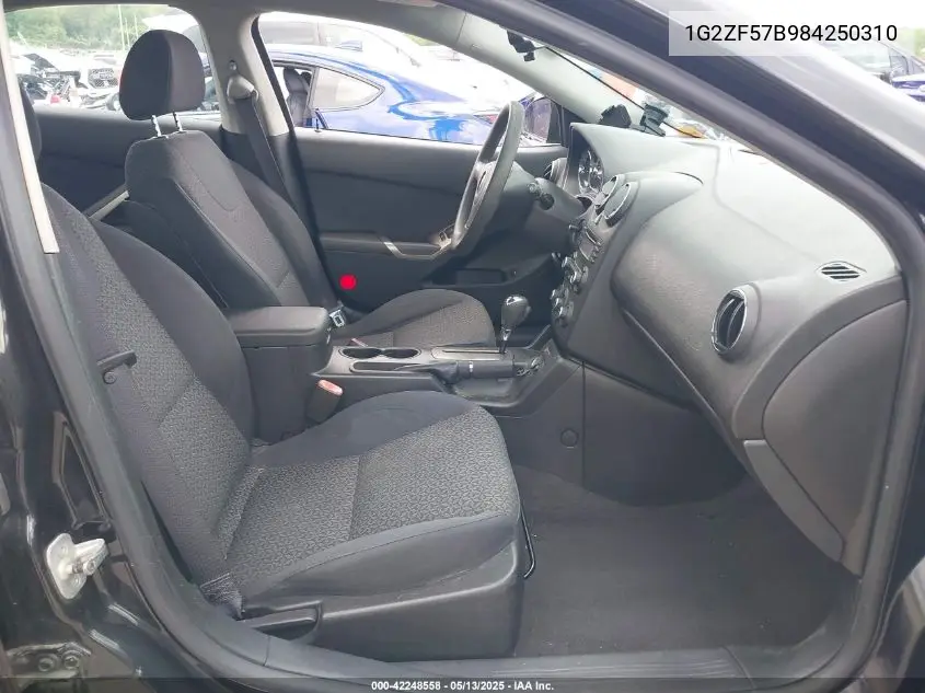 2008 Pontiac G6 Value Leader VIN: 1G2ZF57B984250310 Lot: 42248558