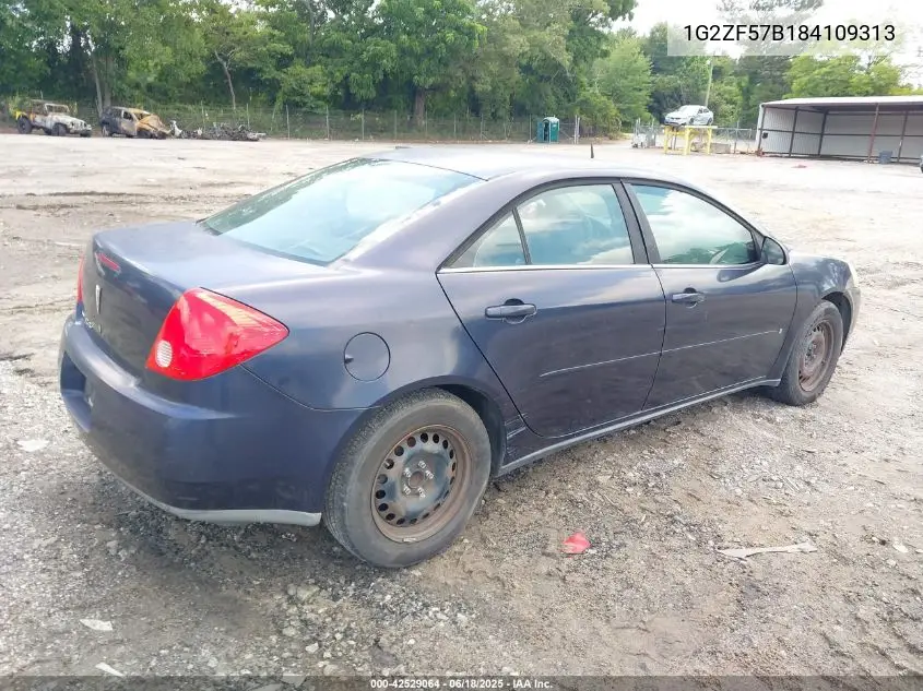 2008 Pontiac G6 Value Leader VIN: 1G2ZF57B184109313 Lot: 42529064