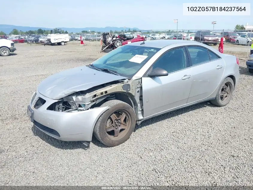 2008 Pontiac G6 VIN: 1G2ZG57B184237564 Lot: 42572222
