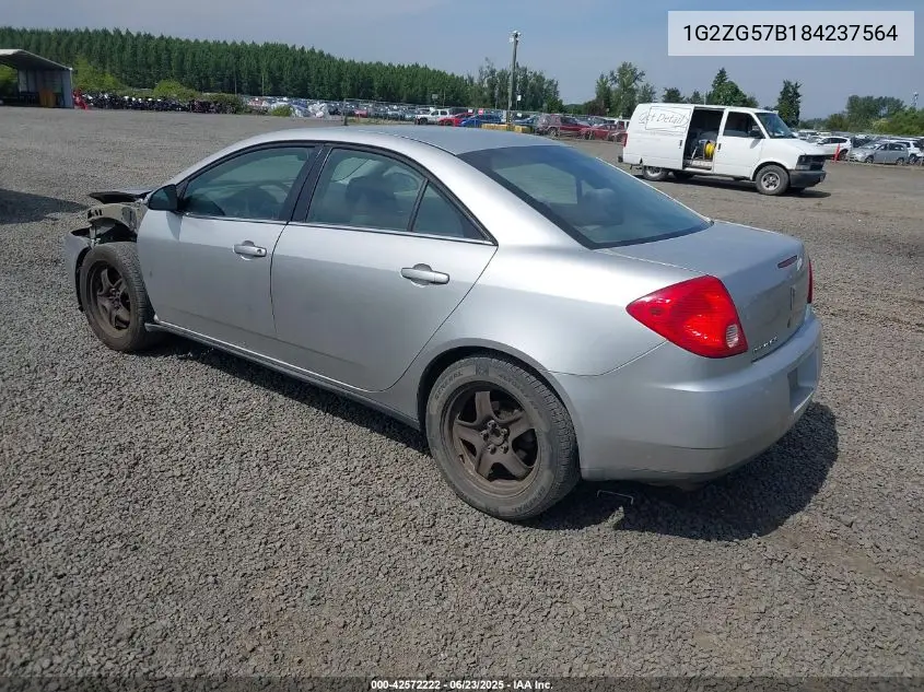 2008 Pontiac G6 VIN: 1G2ZG57B184237564 Lot: 42572222