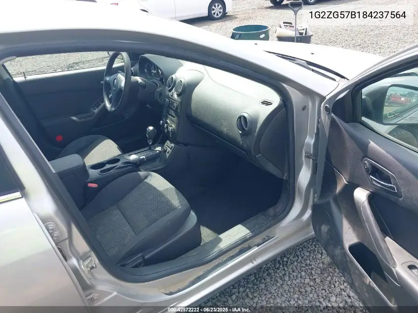 2008 Pontiac G6 VIN: 1G2ZG57B184237564 Lot: 42572222