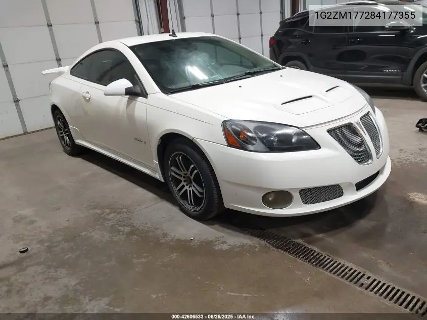 2008 Pontiac G6 Gxp VIN: 1G2ZM177284177355 Lot: 42606533