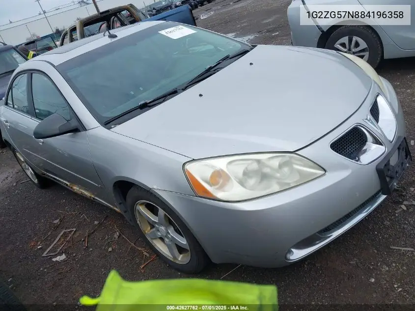 2008 Pontiac G6 Se VIN: 1G2ZG57N884196358 Lot: 42627762
