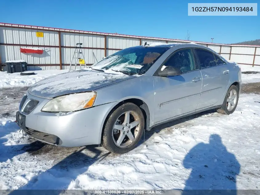 2009 Pontiac G6 Gt VIN: 1G2ZH57N094193484 Lot: 41539826