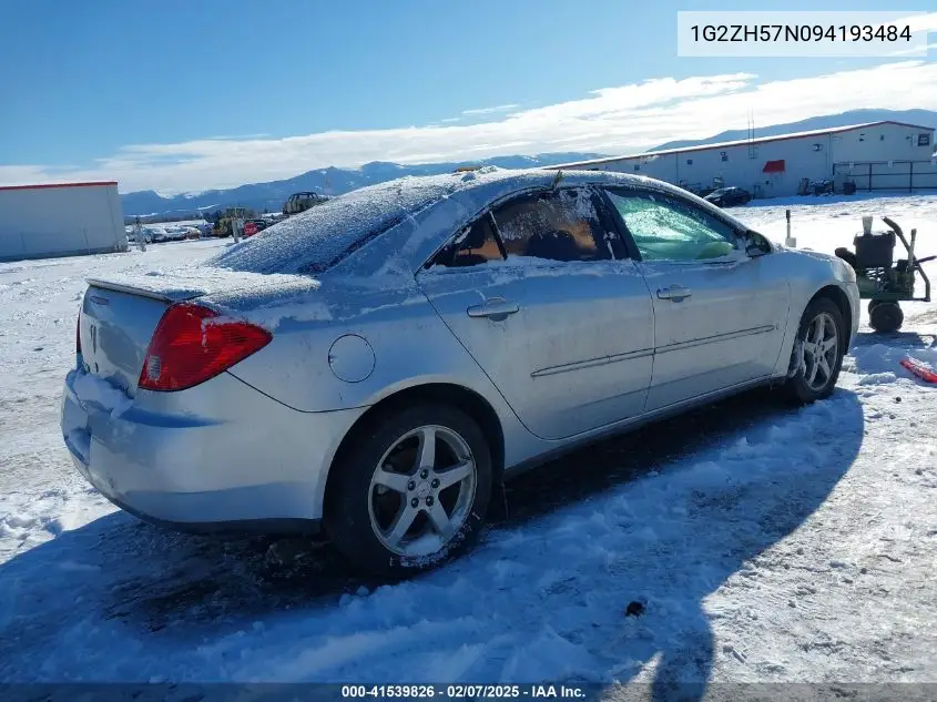 2009 Pontiac G6 Gt VIN: 1G2ZH57N094193484 Lot: 41539826