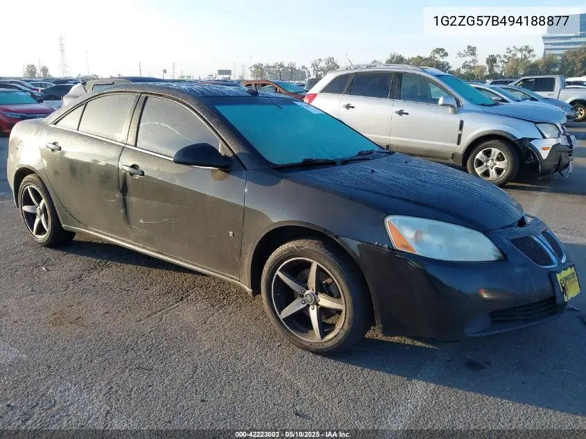 2009 Pontiac G6 VIN: 1G2ZG57B494188877 Lot: 42223003