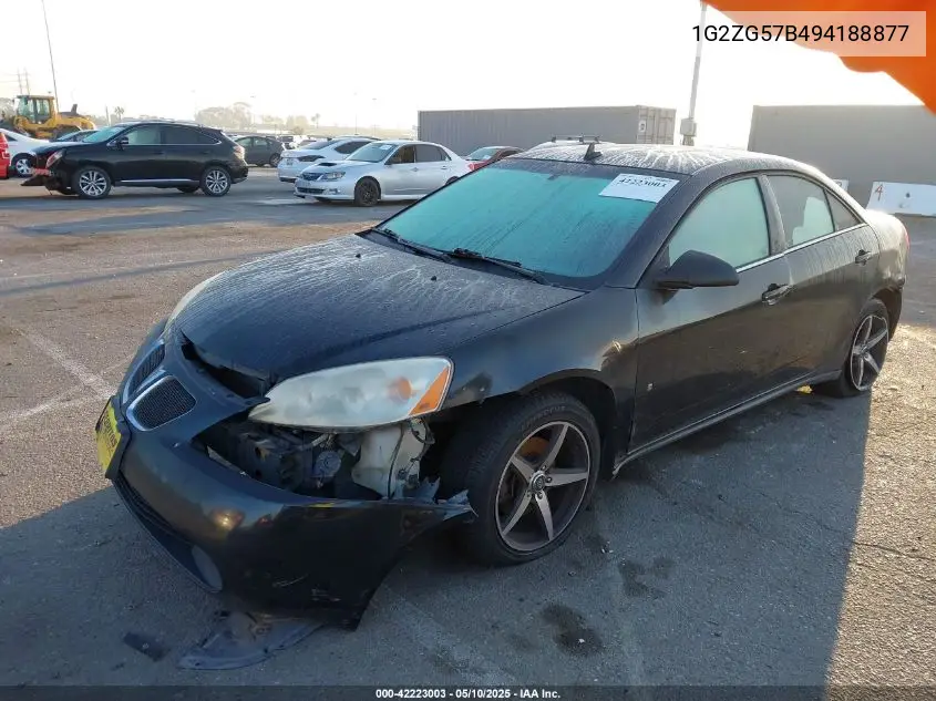2009 Pontiac G6 VIN: 1G2ZG57B494188877 Lot: 42223003
