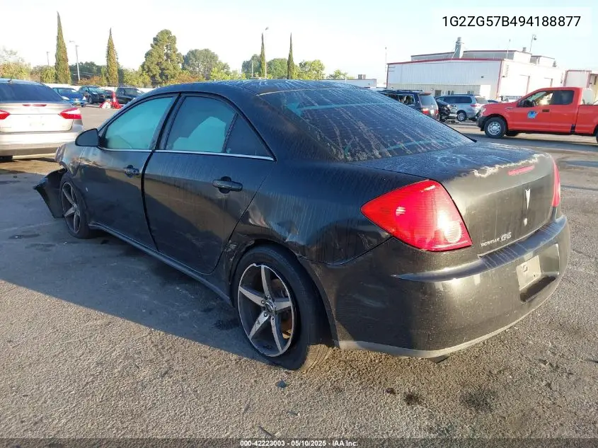 2009 Pontiac G6 VIN: 1G2ZG57B494188877 Lot: 42223003