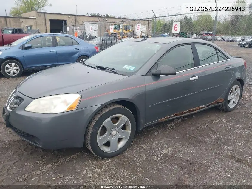 2009 Pontiac G6 VIN: 1G2ZG57B294225943 Lot: 42225771