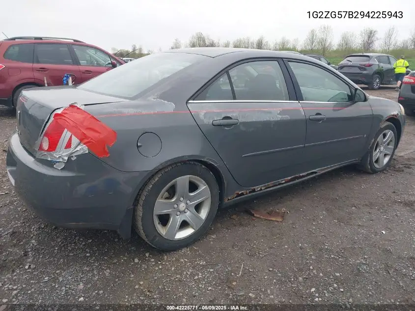 2009 Pontiac G6 VIN: 1G2ZG57B294225943 Lot: 42225771
