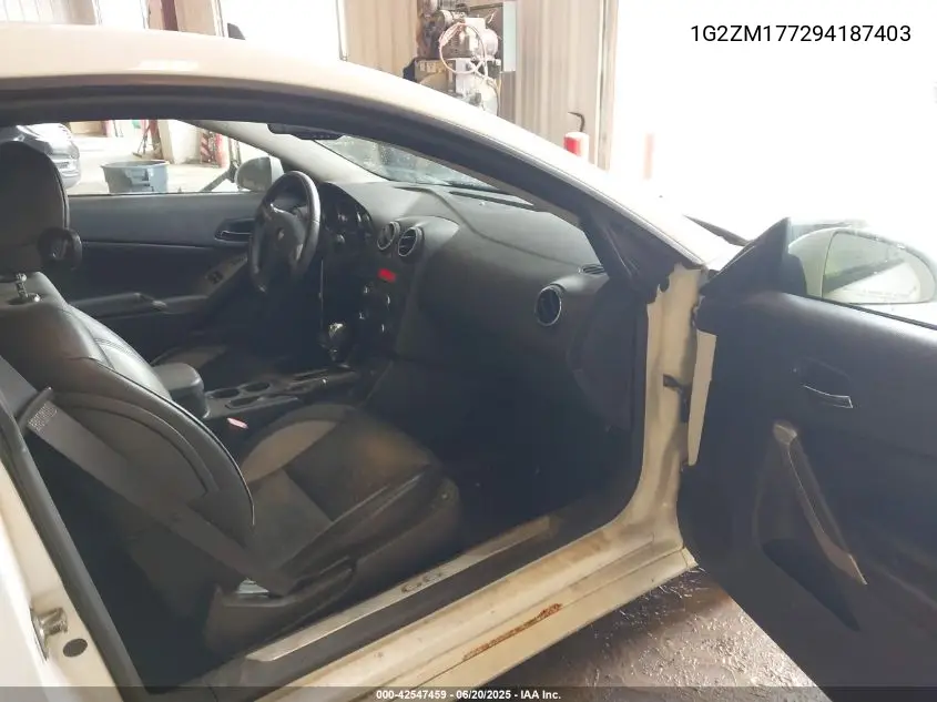 2009 Pontiac G6 Gxp VIN: 1G2ZM177294187403 Lot: 42547459