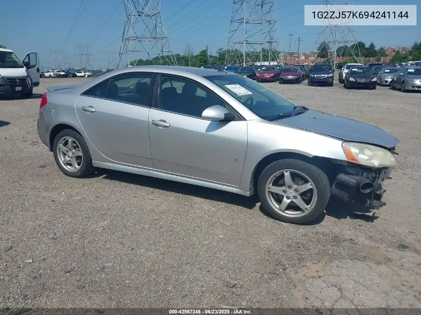 2009 Pontiac G6 VIN: 1G2ZJ57K694241144 Lot: 42567346
