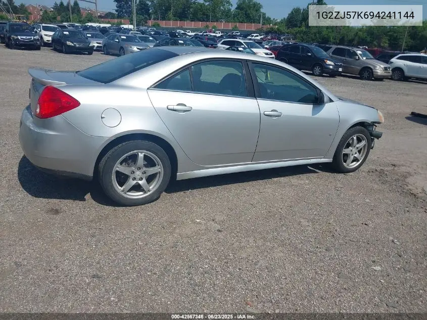 2009 Pontiac G6 VIN: 1G2ZJ57K694241144 Lot: 42567346