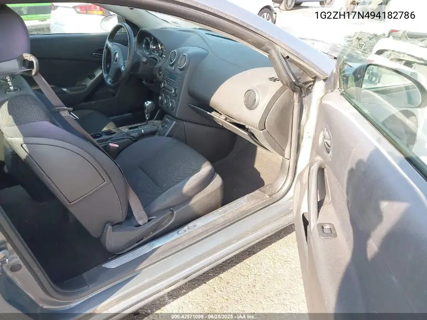 2009 Pontiac G6 Gt VIN: 1G2ZH17N494182786 Lot: 42571099