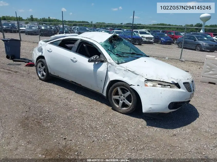 2009 Pontiac G6 VIN: 1G2ZG57N294145245 Lot: 42572113