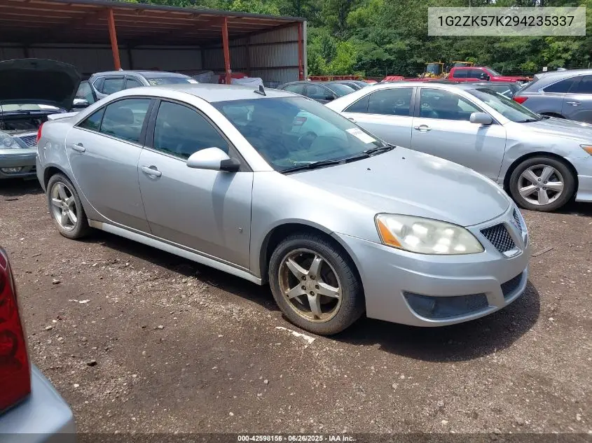 2009 Pontiac G6 New Gt VIN: 1G2ZK57K294235337 Lot: 42598156