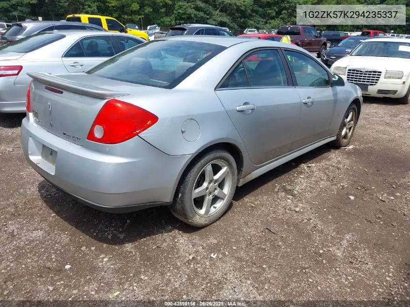 2009 Pontiac G6 New Gt VIN: 1G2ZK57K294235337 Lot: 42598156