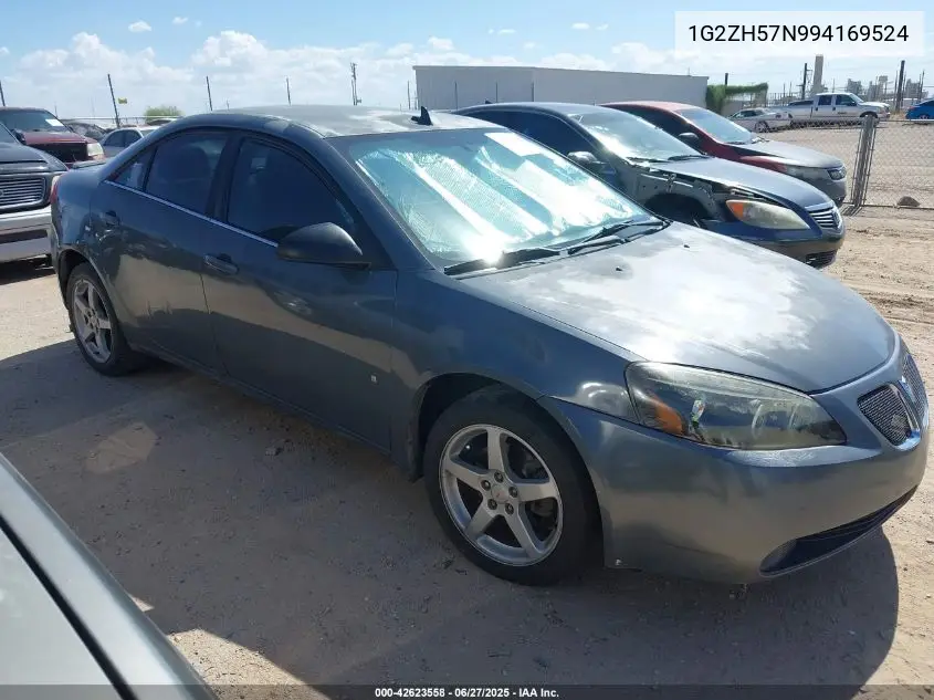 2009 Pontiac G6 Gt VIN: 1G2ZH57N994169524 Lot: 42623558