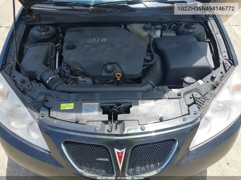 2009 Pontiac G6 Gt VIN: 1G2ZH36N494146772 Lot: 42795655