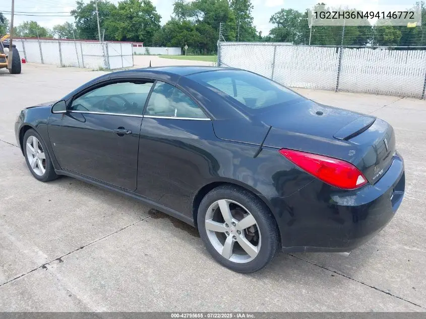 2009 Pontiac G6 Gt VIN: 1G2ZH36N494146772 Lot: 42795655