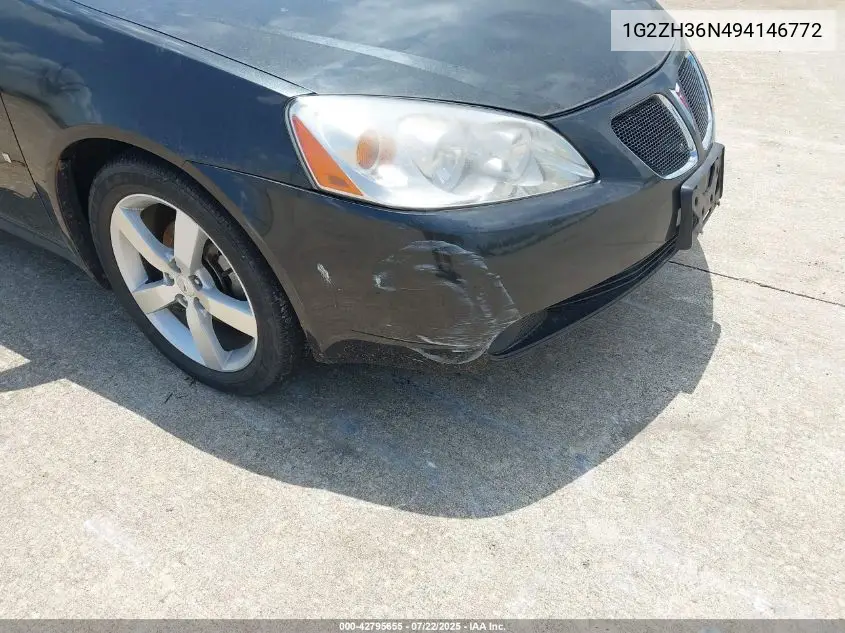 2009 Pontiac G6 Gt VIN: 1G2ZH36N494146772 Lot: 42795655