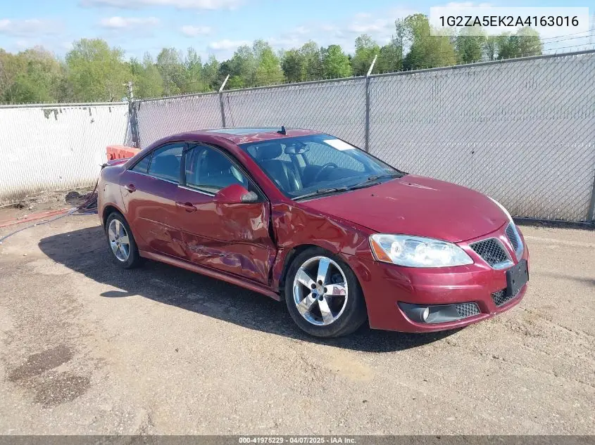 2010 Pontiac G6 VIN: 1G2ZA5EK2A4163016 Lot: 41975229