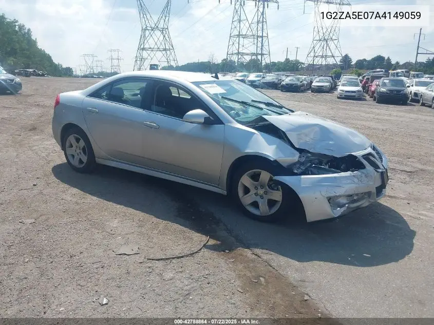 2010 Pontiac G6 VIN: 1G2ZA5E07A4149059 Lot: 42788864