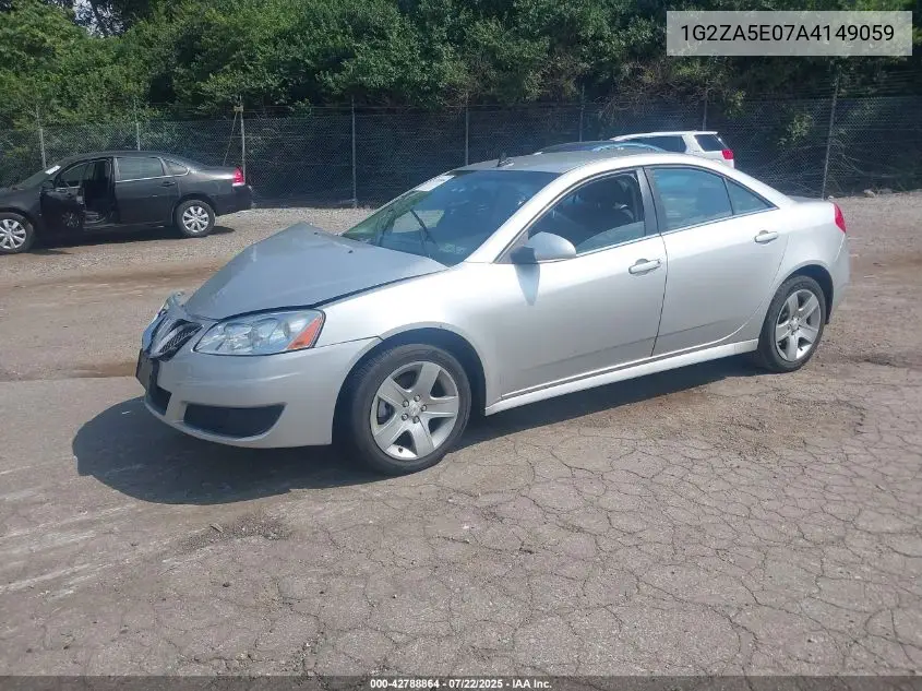 2010 Pontiac G6 VIN: 1G2ZA5E07A4149059 Lot: 42788864