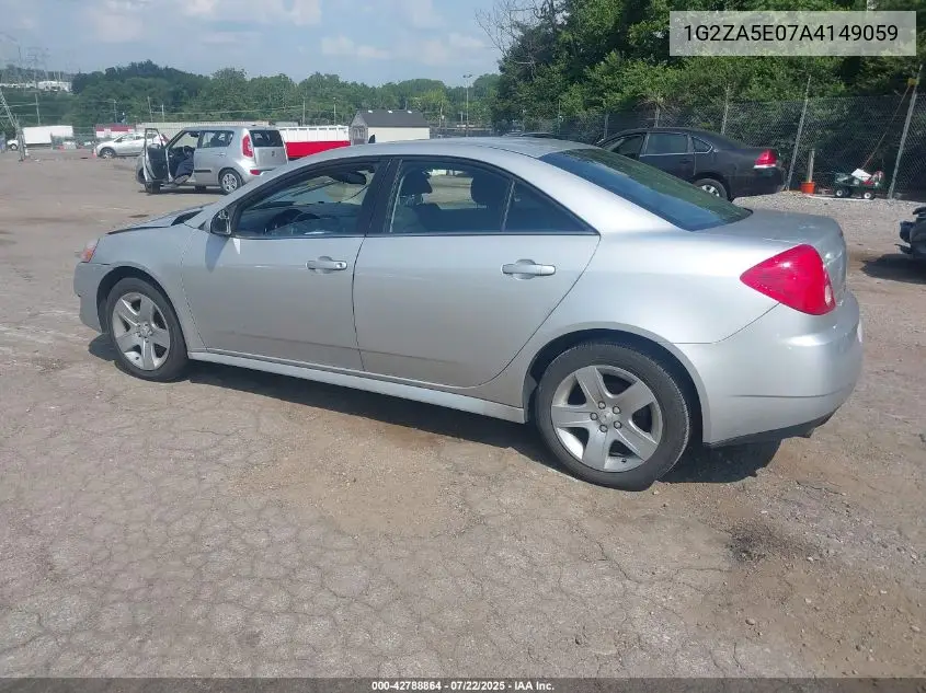 2010 Pontiac G6 VIN: 1G2ZA5E07A4149059 Lot: 42788864