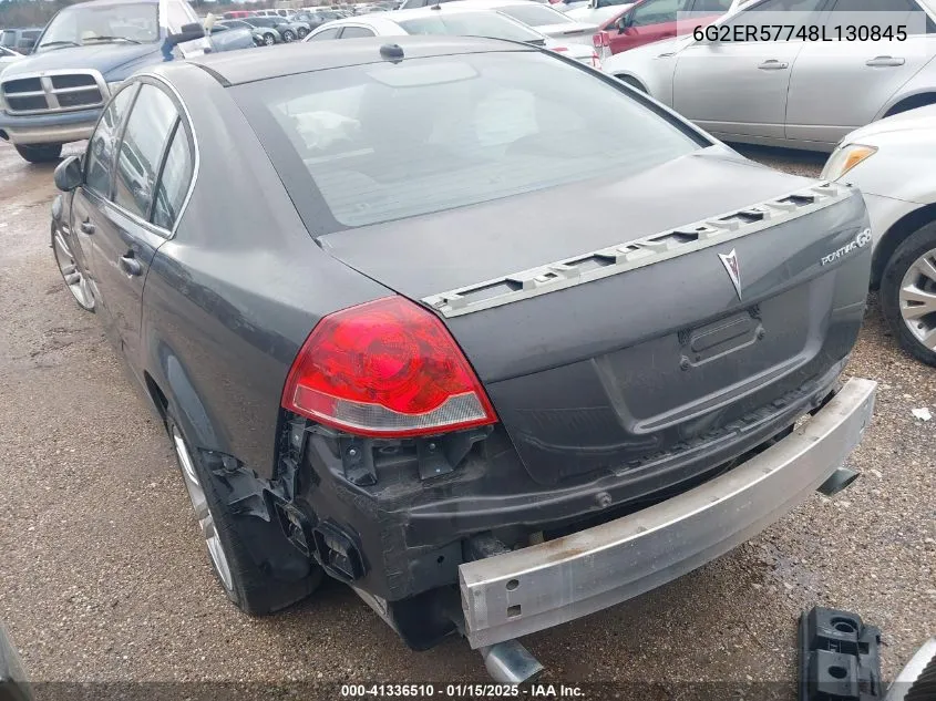 2008 Pontiac G8 VIN: 6G2ER57748L130845 Lot: 41336510