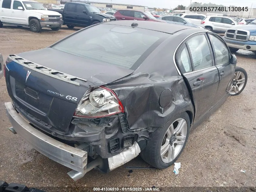 2008 Pontiac G8 VIN: 6G2ER57748L130845 Lot: 41336510