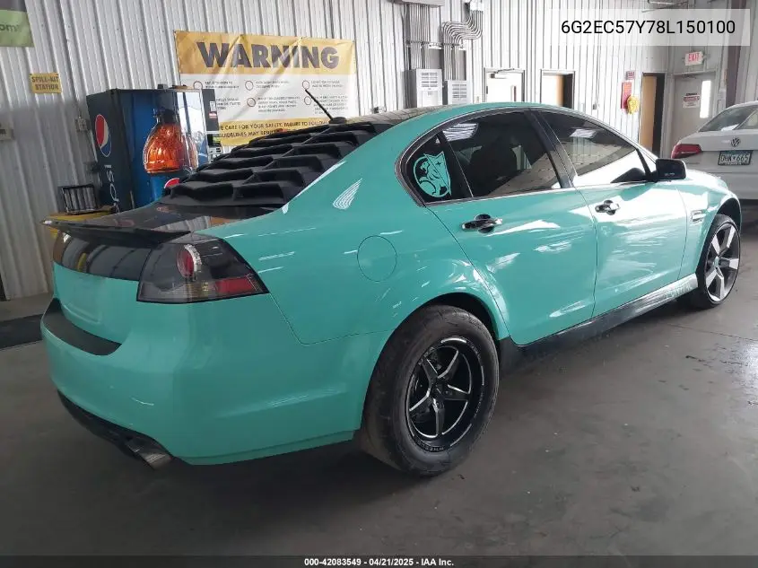 2008 Pontiac G8 Gt VIN: 6G2EC57Y78L150100 Lot: 42083549