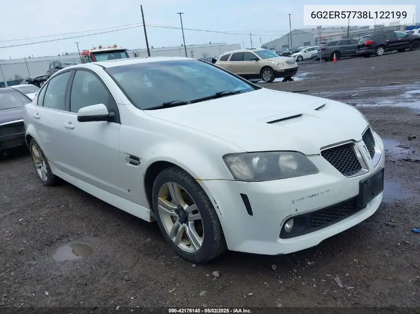 2008 Pontiac G8 VIN: 6G2ER57738L122199 Lot: 42176140