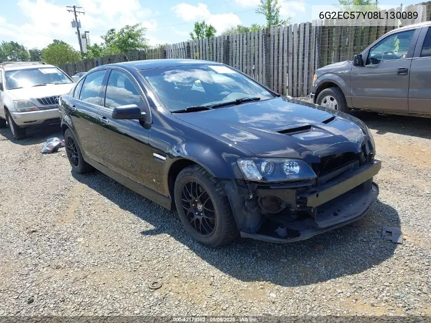 2008 Pontiac G8 Gt VIN: 6G2EC57Y08L130089 Lot: 42178382