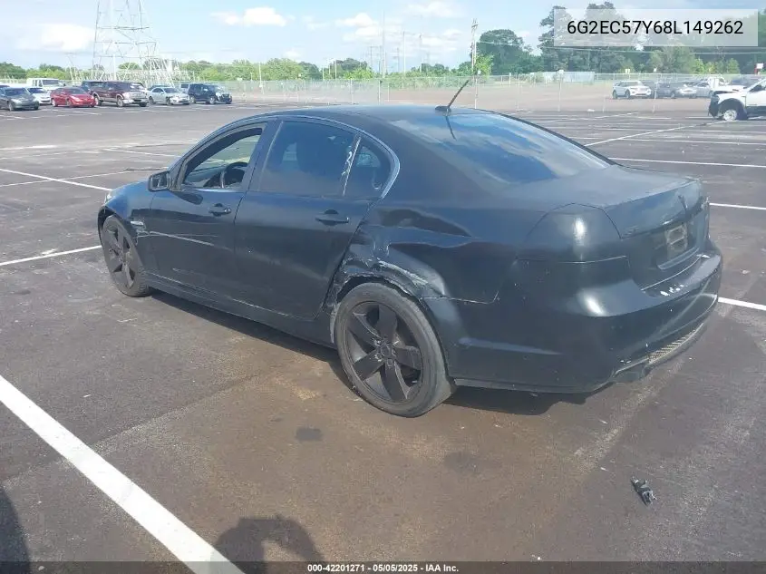 2008 Pontiac G8 Gt VIN: 6G2EC57Y68L149262 Lot: 42205090