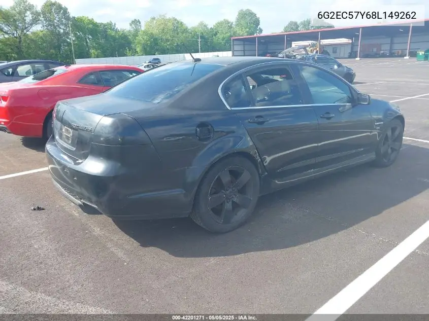 2008 Pontiac G8 Gt VIN: 6G2EC57Y68L149262 Lot: 42205090